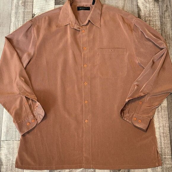 MARQUIS‎ long sleeve men’s Shirt- size Large - Picture 1 of 9